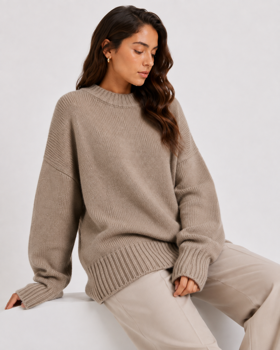 Relaxed Crew-Neck Sweater