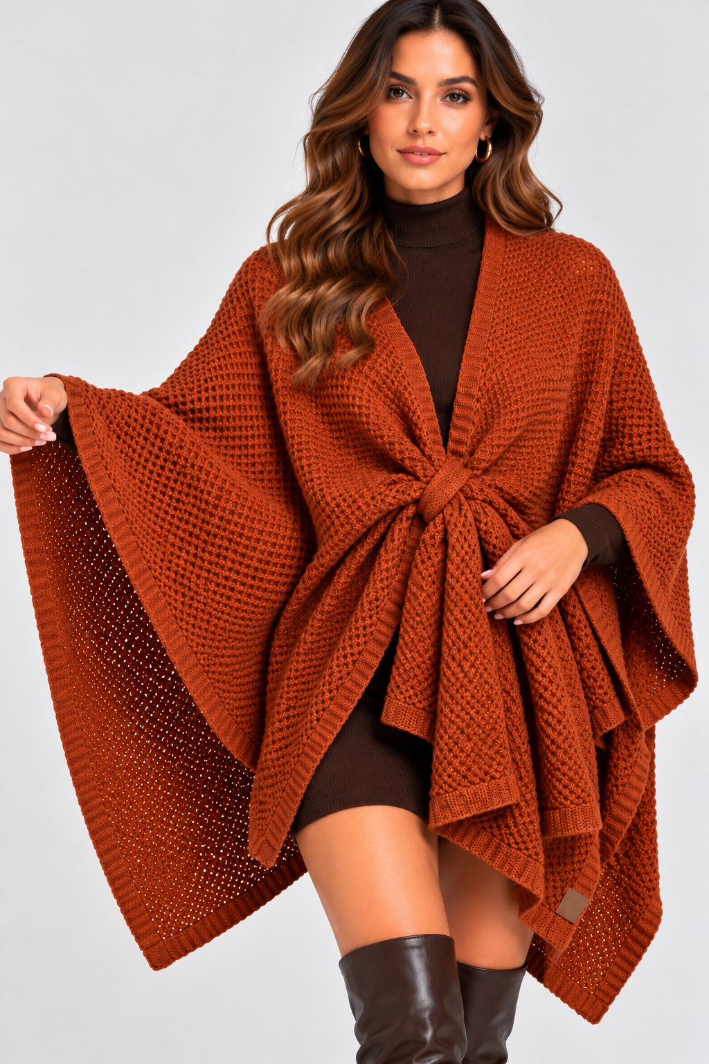 Sleeveless Mid-Length Cape