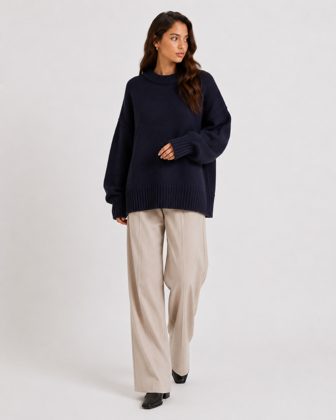 Relaxed Crew-Neck Sweater