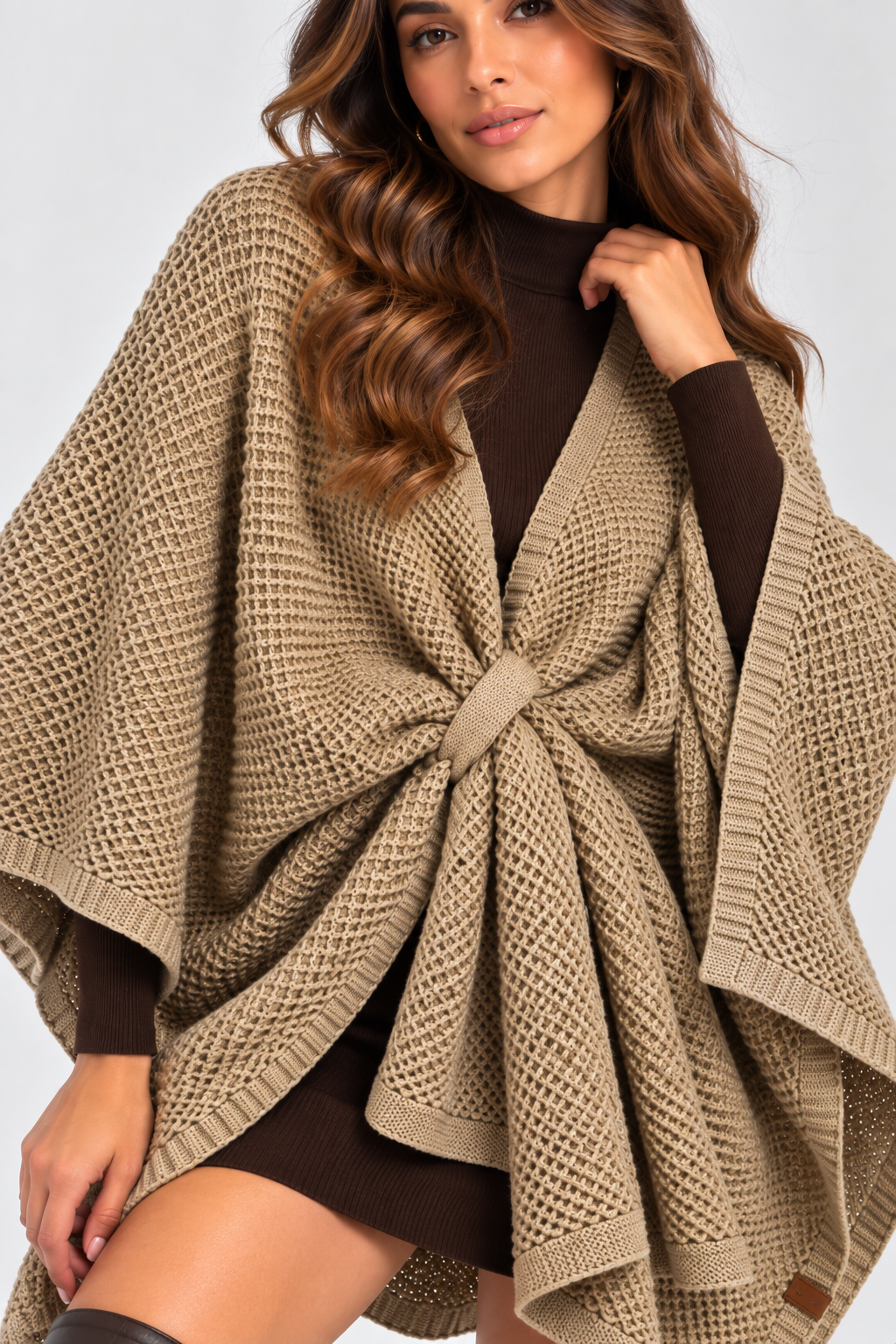 Sleeveless Mid-Length Cape