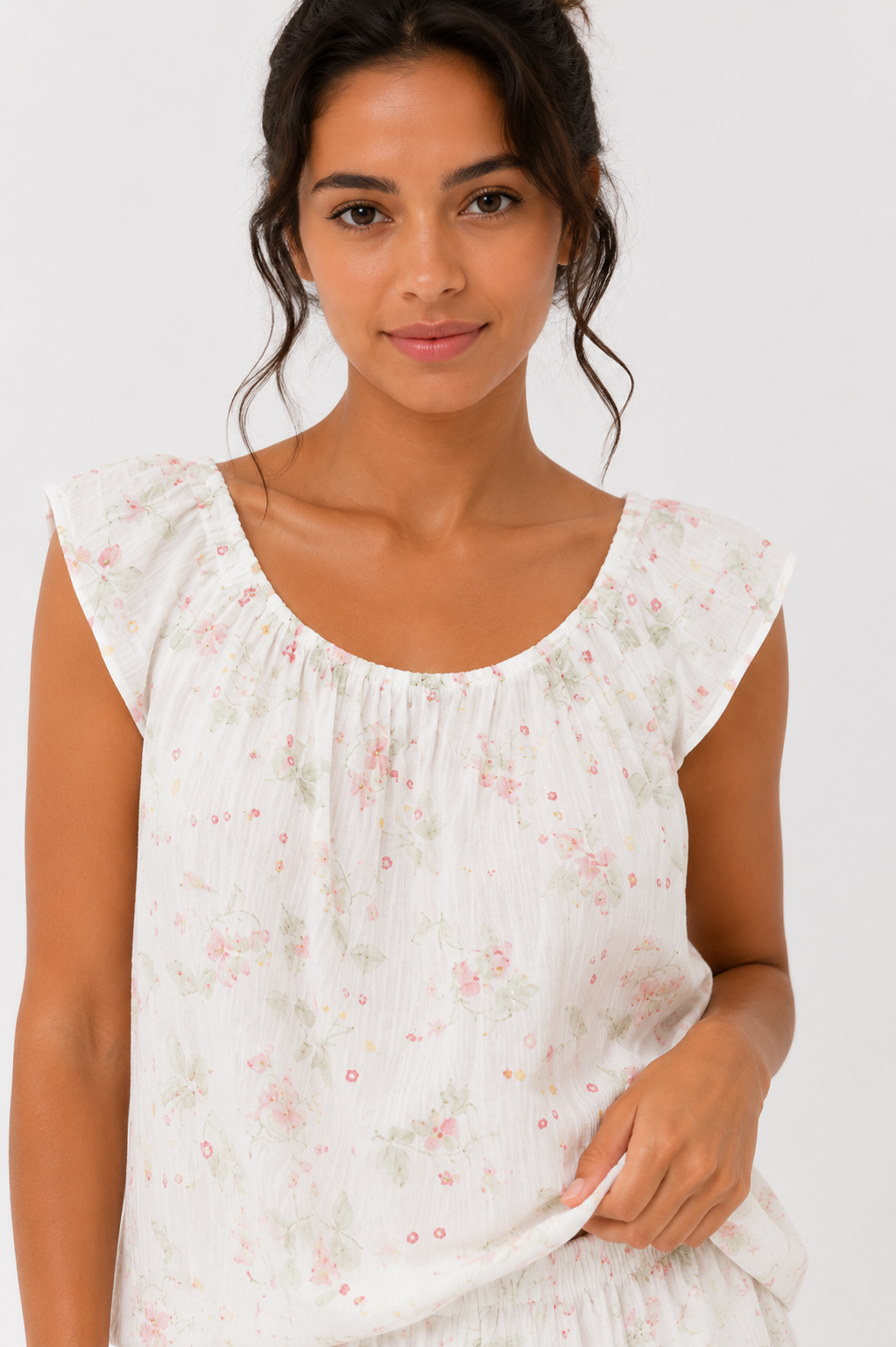 Off-Shoulder Blouse and Skort Set