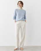 Brushed Mock-Neck Sweater