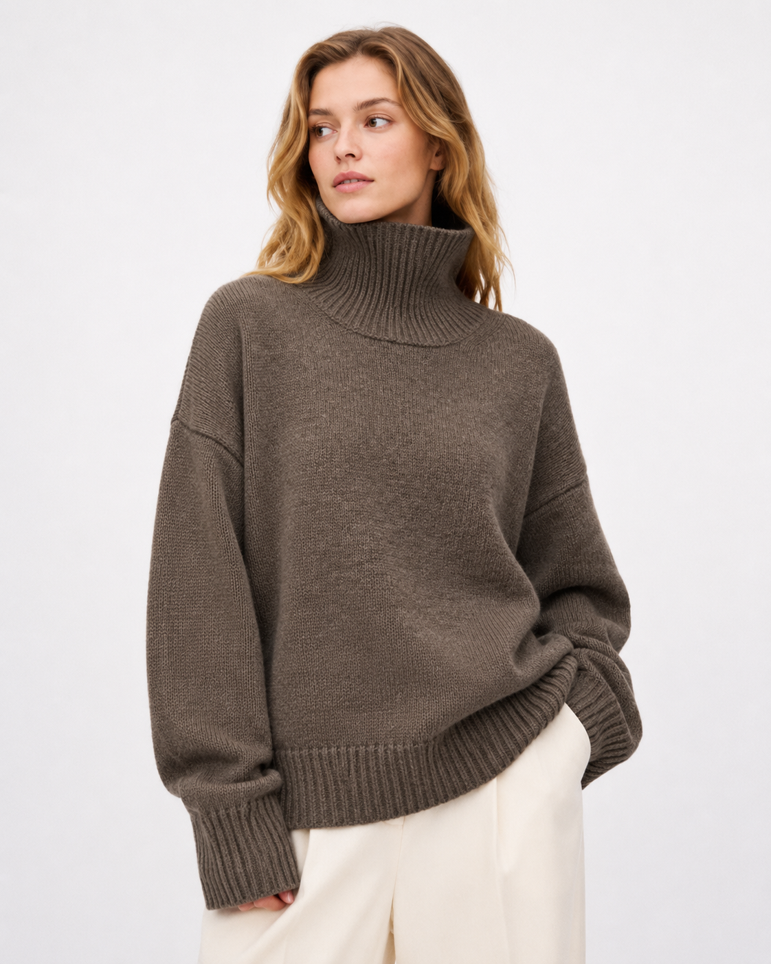 Oversized Roll-Neck Sweater
