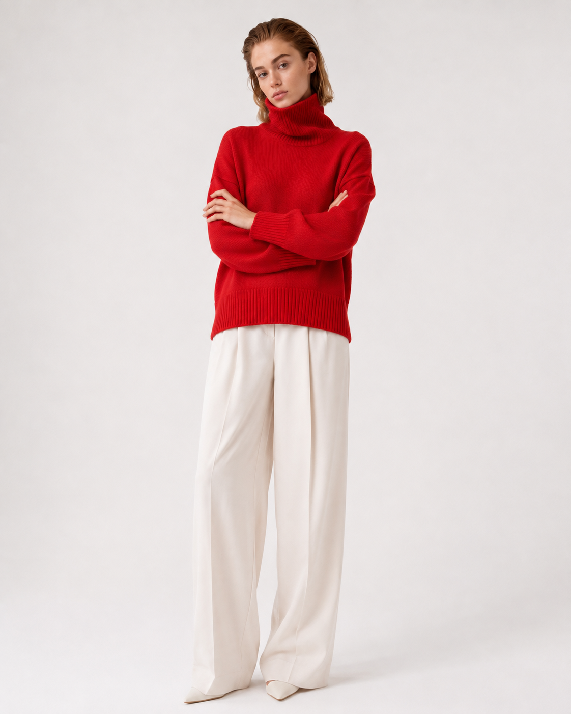 Relaxed Turtleneck Sweater