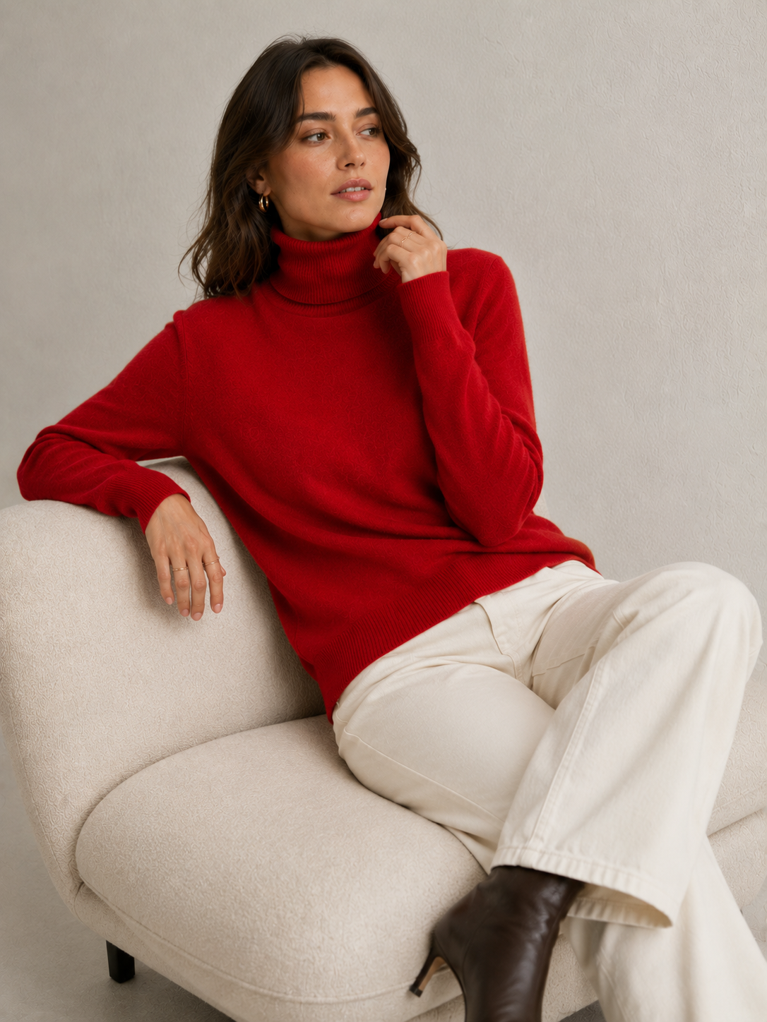 Premium Soft-Knit Roll Neck Sweater