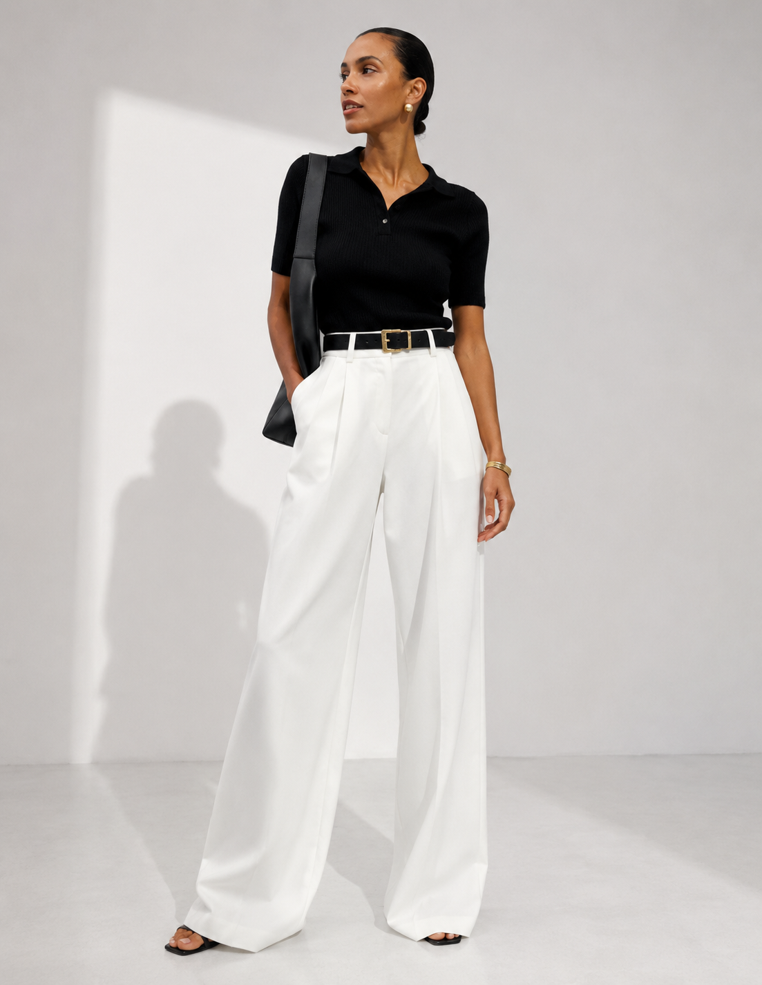 High-Waisted Wide-Leg Pants