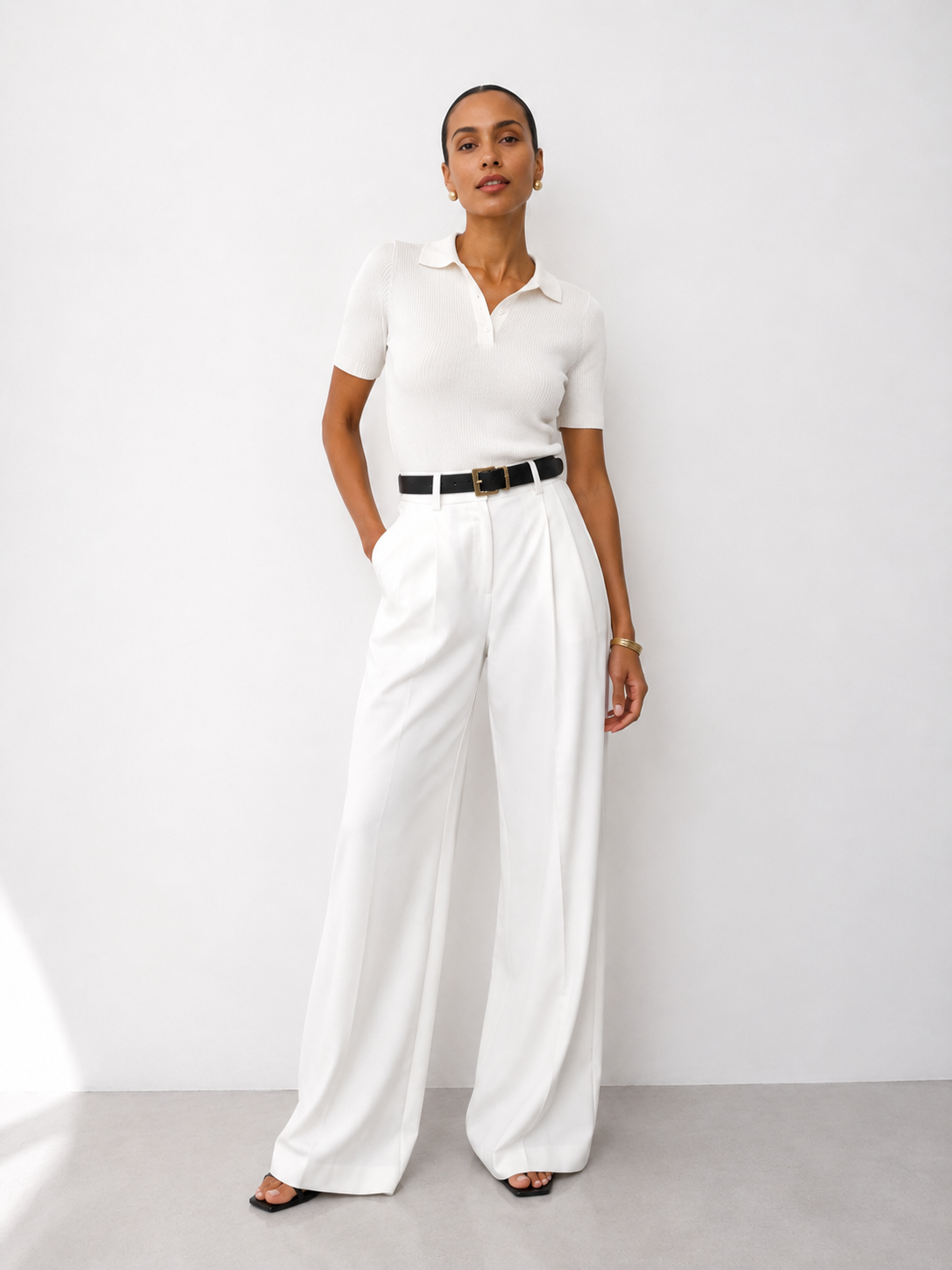 High-Waisted Wide-Leg Pants