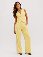 Tailored Sleeveless Vest and Wide-Leg Pants Set