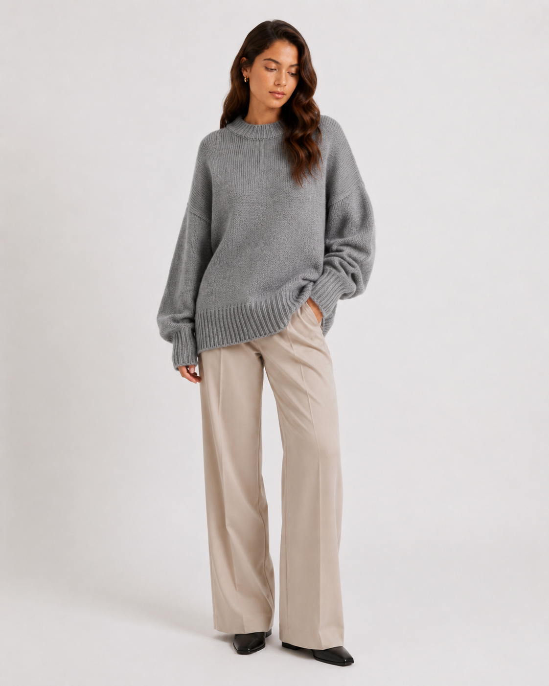 Relaxed Crew-Neck Sweater
