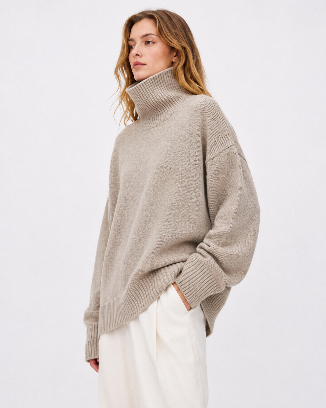 Oversized Roll-Neck Sweater