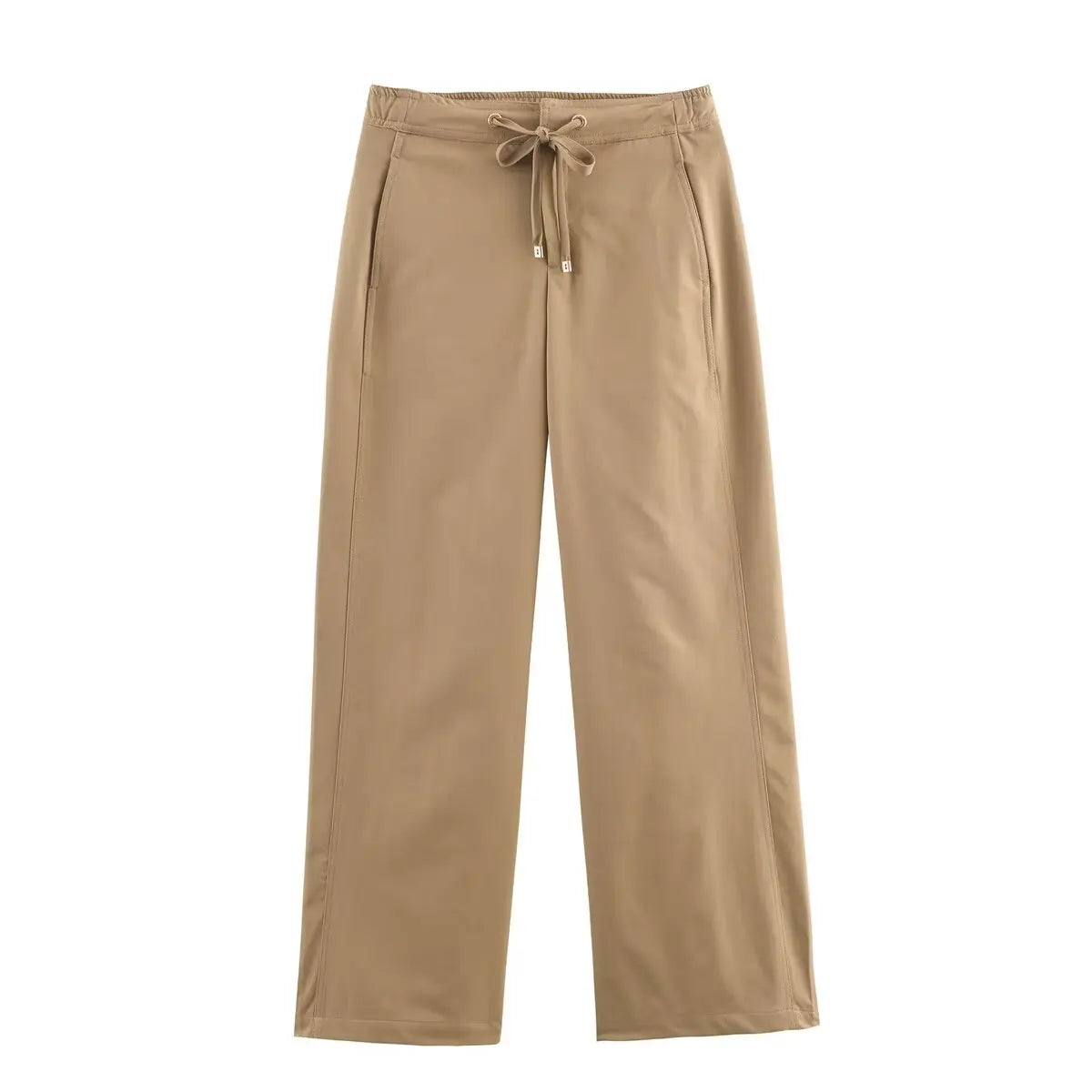Cinched Utility Jacket and Wide-Leg Pants Set