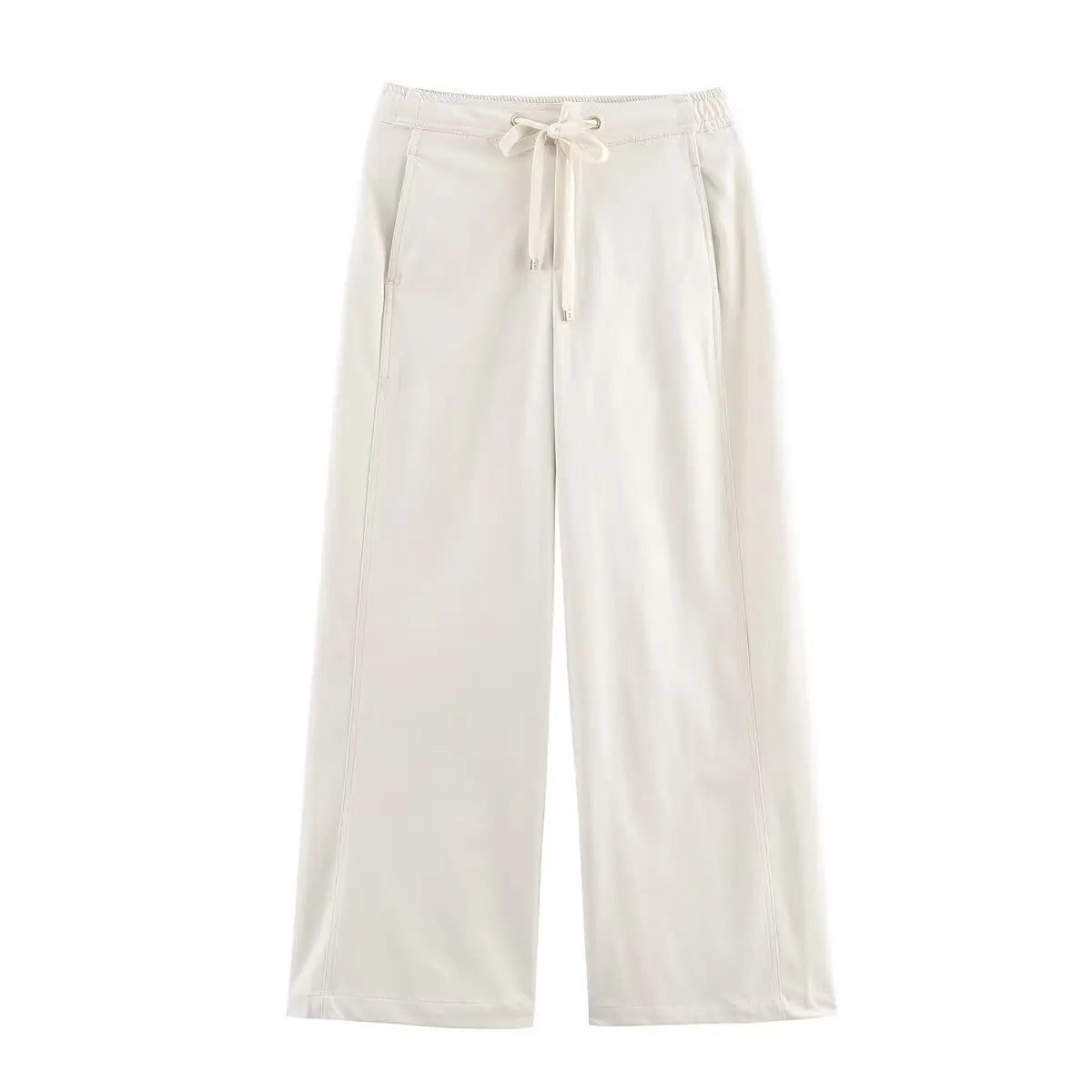 Cinched Utility Jacket and Wide-Leg Pants Set