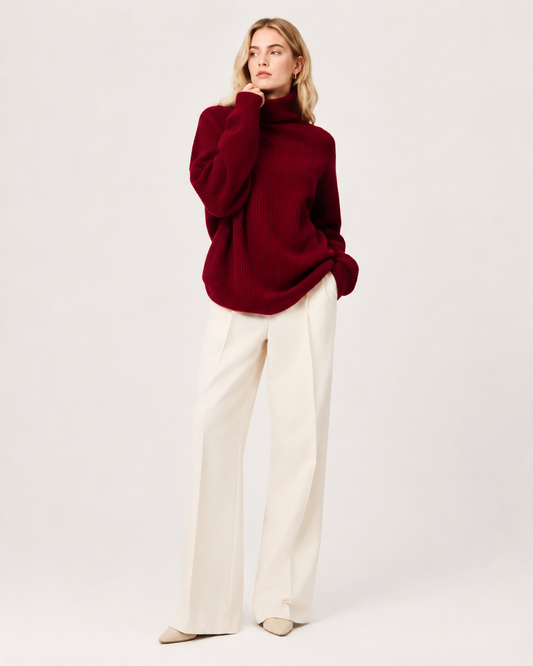 Classic Red Knit Sweater