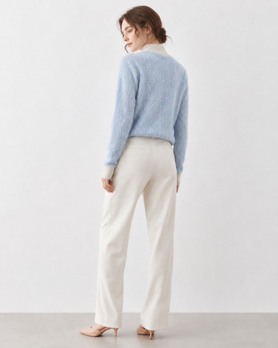Brushed Mock-Neck Sweater