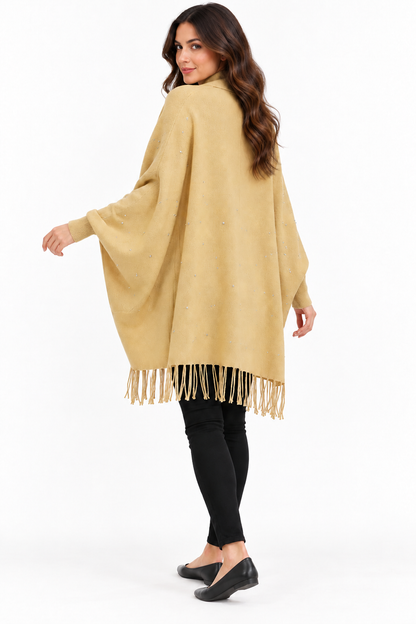 Embellished Tassel Cape