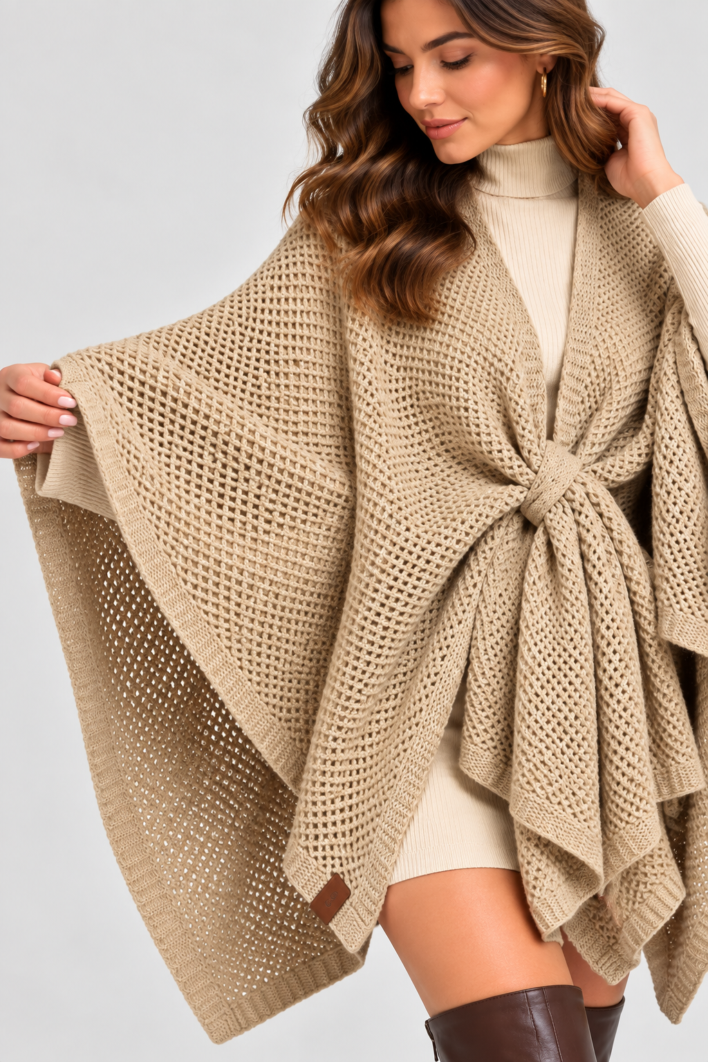 Sleeveless Mid-Length Cape