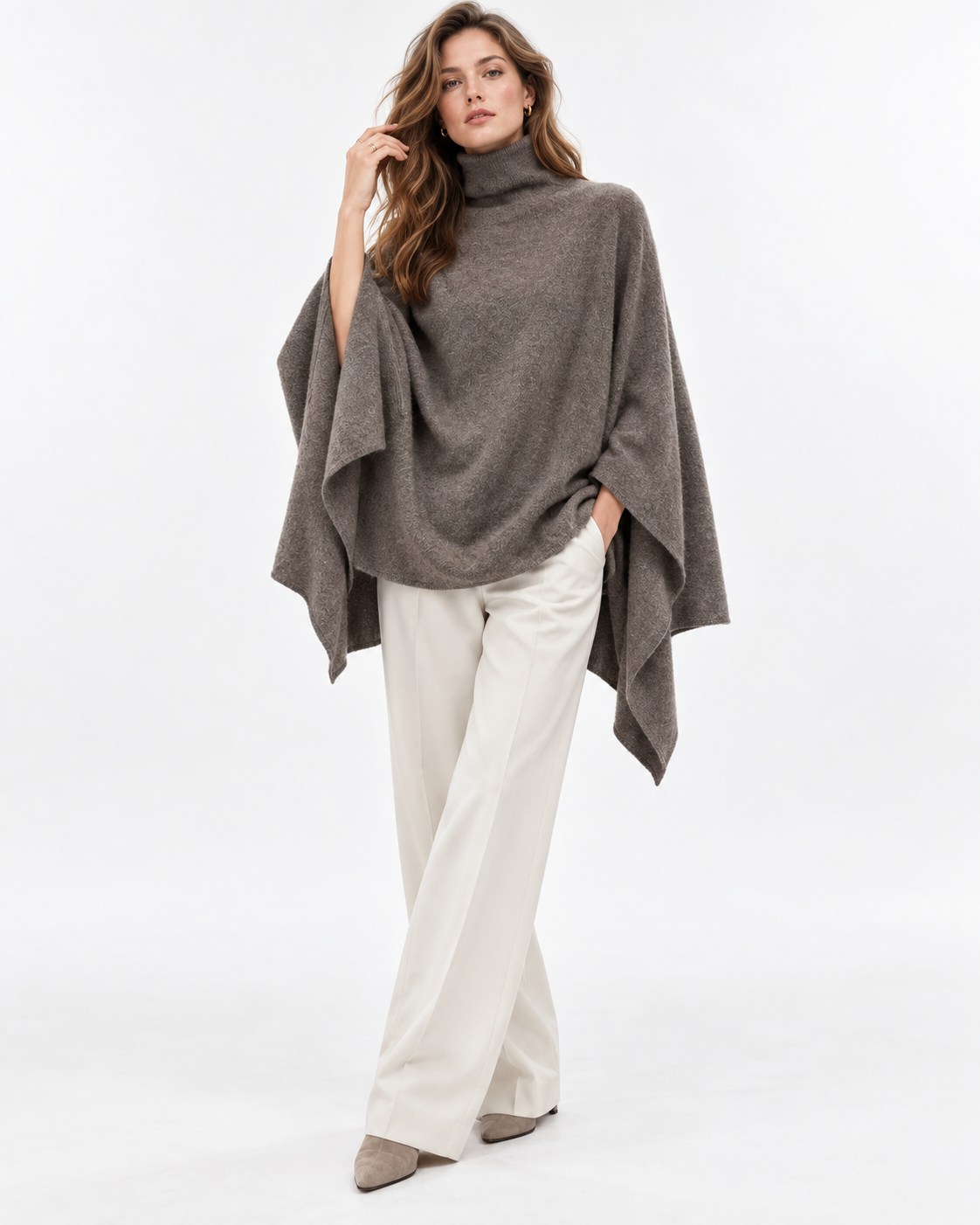 Sleeveless Mid-Length Cape