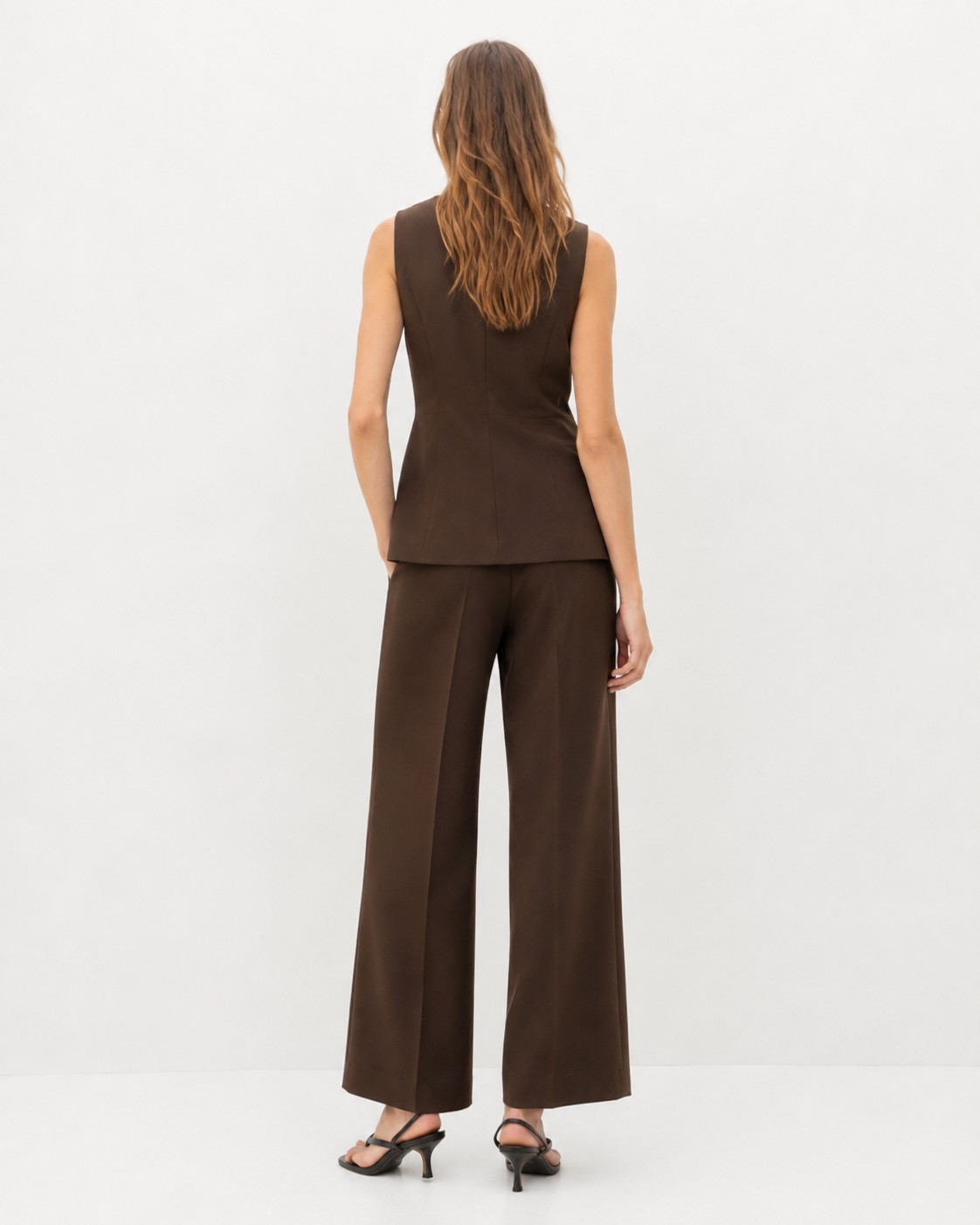 Asymmetric Vest Two-Piece Set