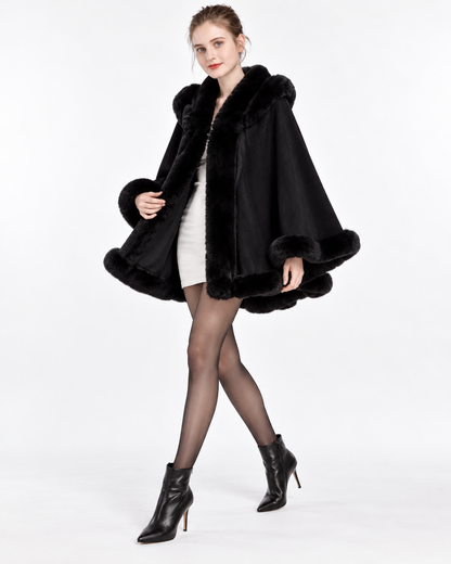 Statement-Collar Cape