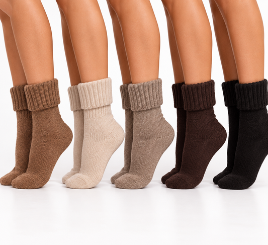 Braymont Cozy Mid-Calf Winter Socks – 5-Pair Pack