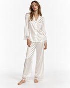 Lace-Detail Long Pyjama Set