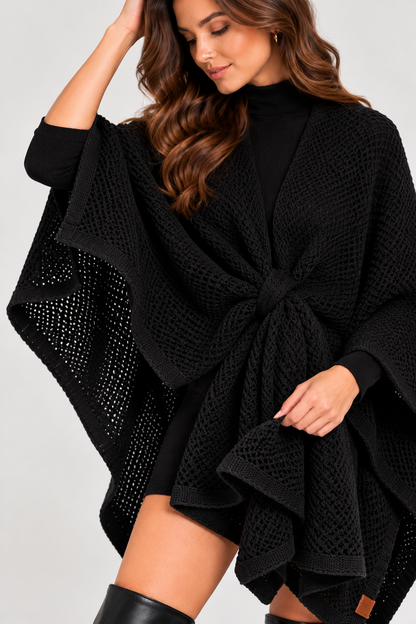 Sleeveless Mid-Length Cape