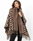 Trimmed Animal-Print Scarf