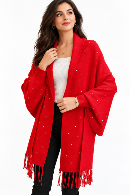 Embellished Tassel Cape