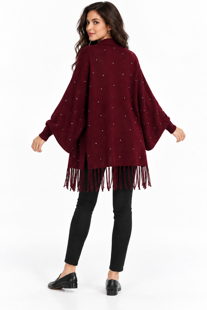 Embellished Tassel Cape