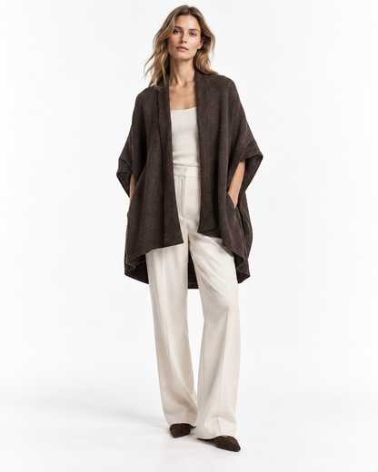 Batwing-Sleeve Cardigan