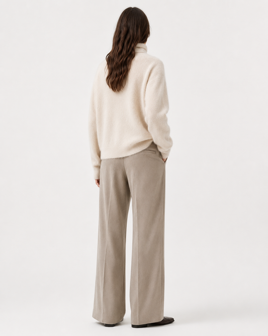 Brushed High-Neck Sweater