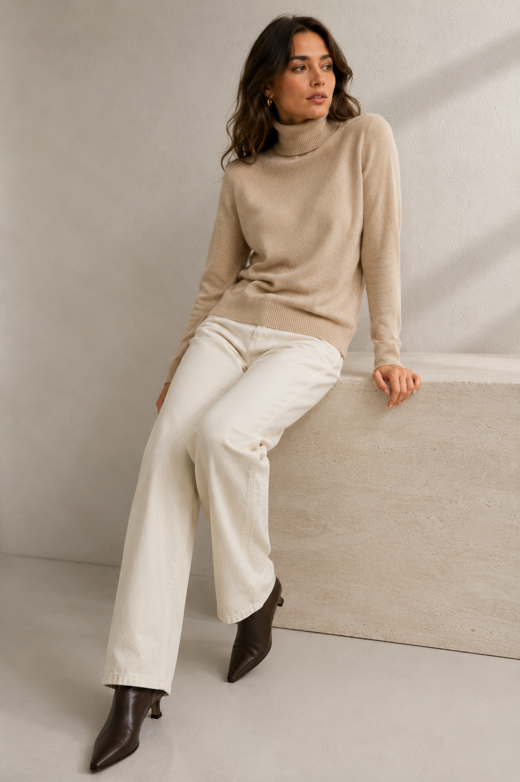 Premium Soft-Knit Roll Neck Sweater