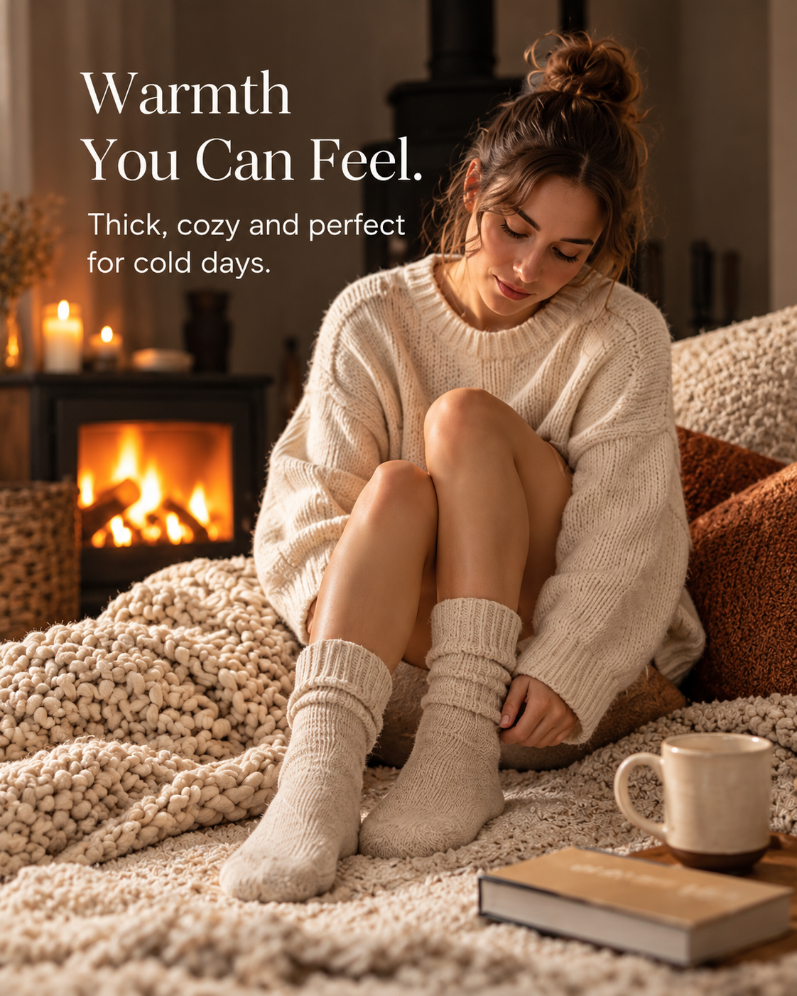Braymont Cozy Mid-Calf Winter Socks – 5-Pair Pack