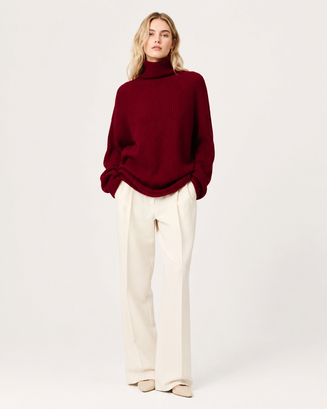Classic Red Knit Sweater