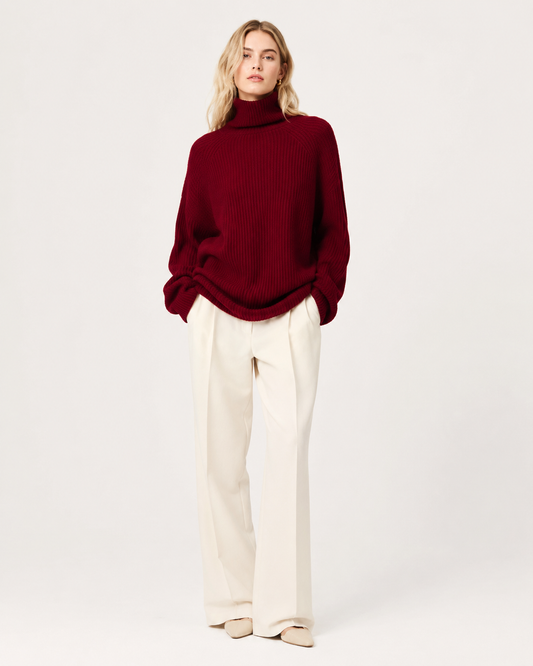 Classic Red Knit Sweater