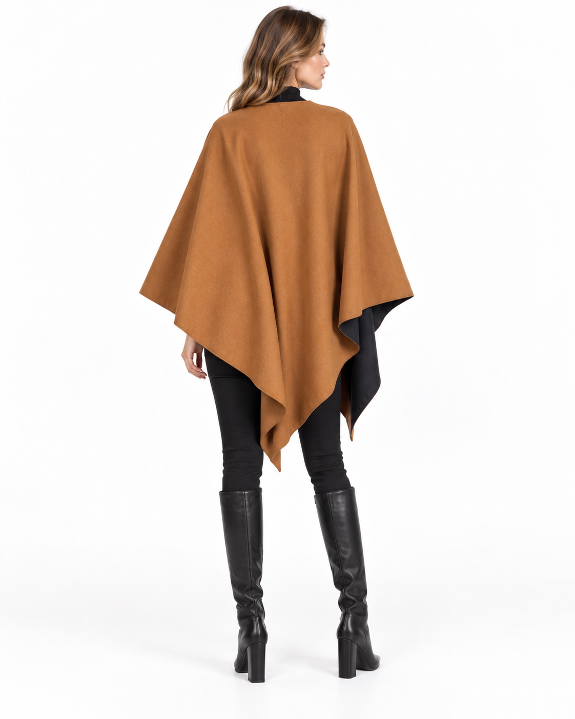 Reversible Patchwork Blanket Poncho