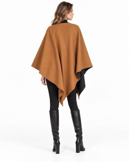 Reversible Patchwork Blanket Poncho
