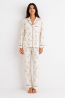 Cardigan-Style Long Pyjama Set