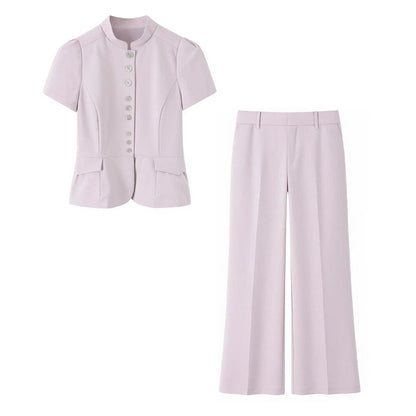 Tailored Vest & Wide-Leg Pants Set
