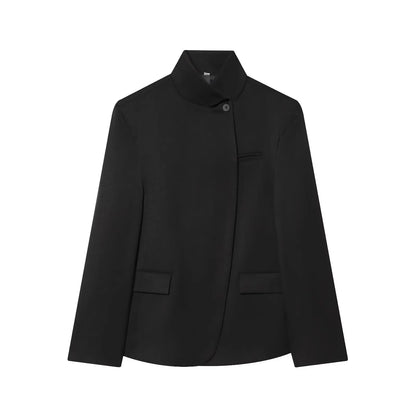 Asymmetric Cut-Out Tailored Blazer