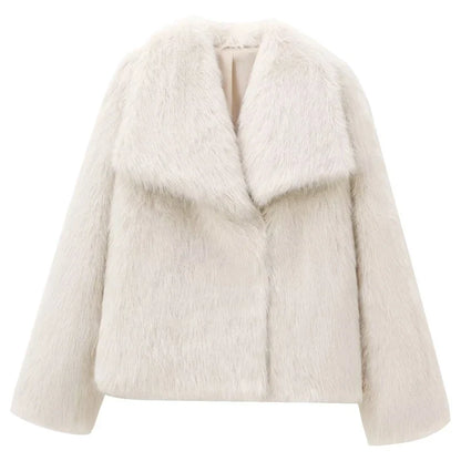 Plum Plush Longline Coat