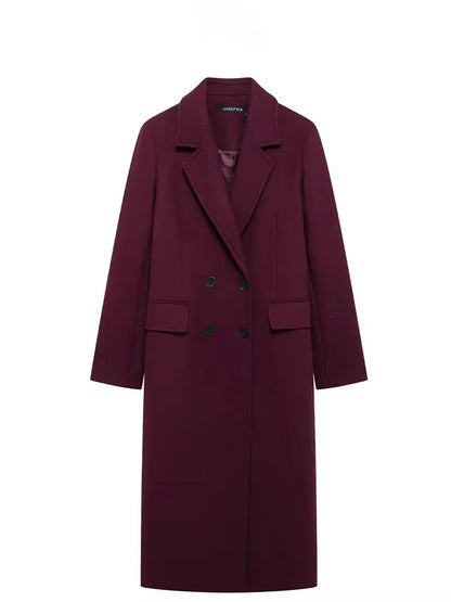 Double-Breasted Longline Coat