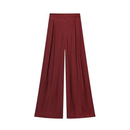 Draped Buckle One-Shoulder Set