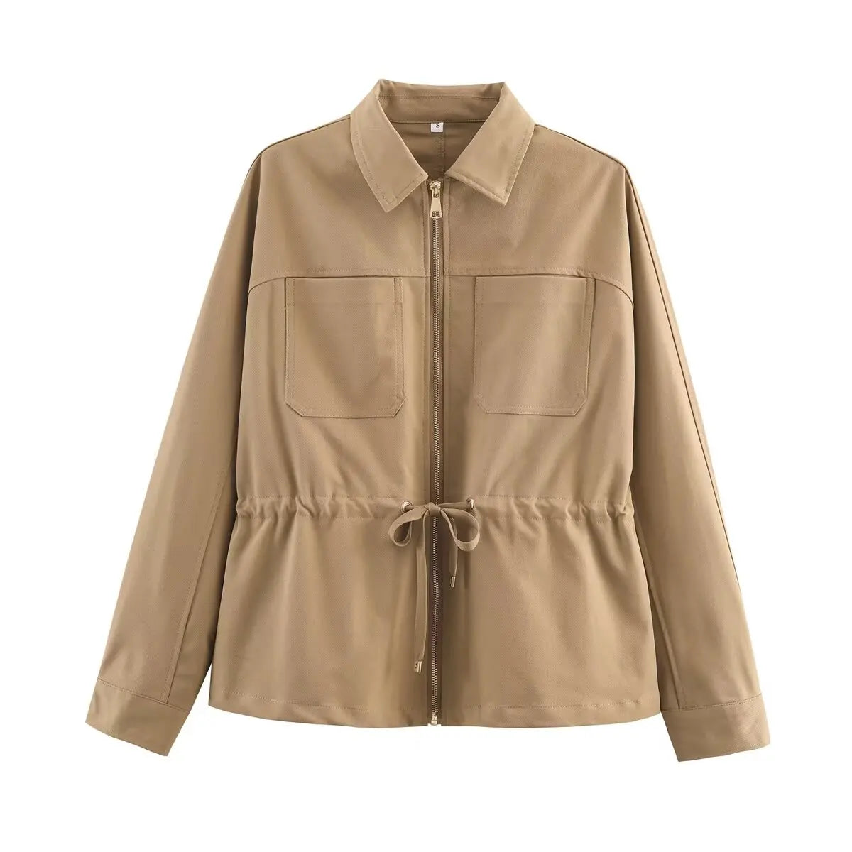 Cinched Utility Jacket and Wide-Leg Pants Set