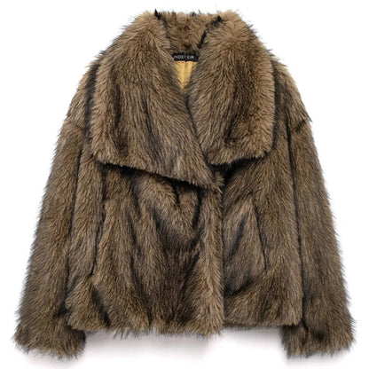 Plum Plush Longline Coat